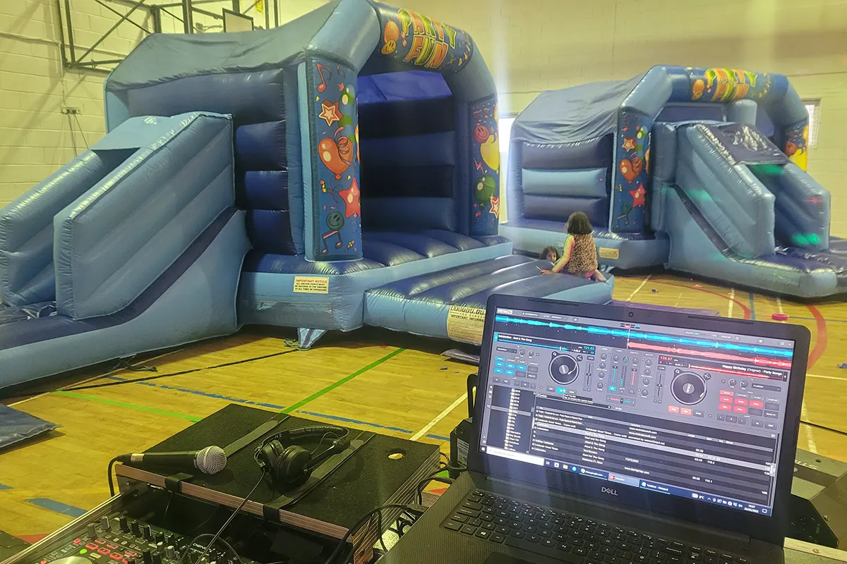 Kids party packages in Midleton including bouncy castle DJ and face painter